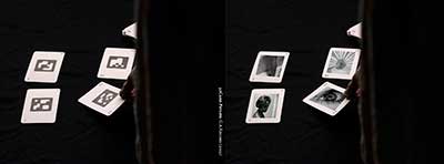 Live and augmented screenview of 52Card Psycho